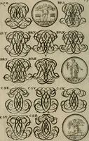 An illustration from Recueil d'emblêmes, devises, medailles, et figures hieroglyphiques, au nombre de plus de douze cent, avec leurs explications : accompagné de plus de deux mille chiffres fleuronnez simples, doubles & triples : d'une manière nouvelle & fort curieuse pour tous les noms imaginables : avec les tenants, supports, & cimiers servans aux ornemens des armes : cet ouvrage qui est enrichy de deux cens cinquante planches en taille-douce, est très-utile aux graveurs, peintres, sculpteurs, orfevres, brodeurs, serruriers, & à tous ceux qui travaillent au dessein (1724)