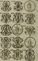 An illustration from Recueil d'emblêmes, devises, medailles, et figures hieroglyphiques, au nombre de plus de douze cent, avec leurs explications : accompagné de plus de deux mille chiffres fleuronnez simples, doubles & triples : d'une manière nouvelle & fort curieuse pour tous les noms imaginables : avec les tenants, supports, & cimiers servans aux ornemens des armes : cet ouvrage qui est enrichy de deux cens cinquante planches en taille-douce, est très-utile aux graveurs, peintres, sculpteurs, orfevres, brodeurs, serruriers, & à tous ceux qui travaillent au dessein (1724)