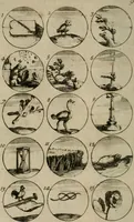 An illustration from Recueil d'emblêmes, devises, medailles, et figures hieroglyphiques, au nombre de plus de douze cent, avec leurs explications : accompagné de plus de deux mille chiffres fleuronnez simples, doubles & triples : d'une manière nouvelle & fort curieuse pour tous les noms imaginables : avec les tenants, supports, & cimiers servans aux ornemens des armes : cet ouvrage qui est enrichy de deux cens cinquante planches en taille-douce, est très-utile aux graveurs, peintres, sculpteurs, orfevres, brodeurs, serruriers, & à tous ceux qui travaillent au dessein (1724)