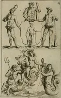 An illustration from Recueil d'emblêmes, devises, medailles, et figures hieroglyphiques, au nombre de plus de douze cent, avec leurs explications : accompagné de plus de deux mille chiffres fleuronnez simples, doubles & triples : d'une manière nouvelle & fort curieuse pour tous les noms imaginables : avec les tenants, supports, & cimiers servans aux ornemens des armes : cet ouvrage qui est enrichy de deux cens cinquante planches en taille-douce, est très-utile aux graveurs, peintres, sculpteurs, orfevres, brodeurs, serruriers, & à tous ceux qui travaillent au dessein (1724)