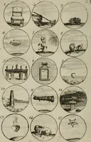 An illustration from Recueil d'emblêmes, devises, medailles, et figures hieroglyphiques, au nombre de plus de douze cent, avec leurs explications : accompagné de plus de deux mille chiffres fleuronnez simples, doubles & triples : d'une manière nouvelle & fort curieuse pour tous les noms imaginables : avec les tenants, supports, & cimiers servans aux ornemens des armes : cet ouvrage qui est enrichy de deux cens cinquante planches en taille-douce, est très-utile aux graveurs, peintres, sculpteurs, orfevres, brodeurs, serruriers, & à tous ceux qui travaillent au dessein (1724)