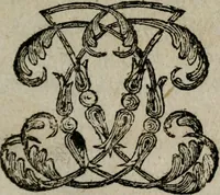 An illustration from Recueil d'emblêmes, devises, medailles, et figures hieroglyphiques, au nombre de plus de douze cent, avec leurs explications : accompagné de plus de deux mille chiffres fleuronnez simples, doubles & triples : d'une manière nouvelle & fort curieuse pour tous les noms imaginables : avec les tenants, supports, & cimiers servans aux ornemens des armes : cet ouvrage qui est enrichy de deux cens cinquante planches en taille-douce, est très-utile aux graveurs, peintres, sculpteurs, orfevres, brodeurs, serruriers, & à tous ceux qui travaillent au dessein (1724)