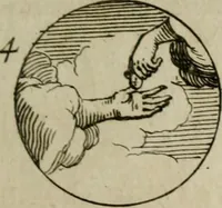 An illustration from Recueil d'emblêmes, devises, medailles, et figures hieroglyphiques, au nombre de plus de douze cent, avec leurs explications : accompagné de plus de deux mille chiffres fleuronnez simples, doubles & triples : d'une manière nouvelle & fort curieuse pour tous les noms imaginables : avec les tenants, supports, & cimiers servans aux ornemens des armes : cet ouvrage qui est enrichy de deux cens cinquante planches en taille-douce, est très-utile aux graveurs, peintres, sculpteurs, orfevres, brodeurs, serruriers, & à tous ceux qui travaillent au dessein (1724)