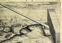 Picture 3 of 14 from Recueil de plusieurs machines militaires et feux artificiels pour la guerre & recreation : auec l'alphabet de Trittemius par laquelle chacun qui sçait escrire peut promptement composer congruement en latin, aussi le moyen d'escrire la nuict á son amy absent (1620), leaf 35