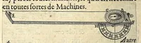 Picture 7 of 14 from Recueil de plusieurs machines militaires et feux artificiels pour la guerre & recreation : auec l'alphabet de Trittemius par laquelle chacun qui sçait escrire peut promptement composer congruement en latin, aussi le moyen d'escrire la nuict á son amy absent (1620), leaf 44
