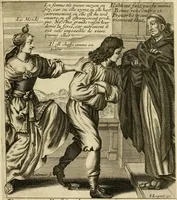 Picture 34 of 201 from Recueil des plus illustres proverbes, divises en trois livres ... (1657), leaf 64