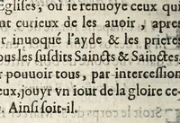 An illustration from Recueil et inuentaire des corps saincts, et autres reliques qui sont au pays de Prouence. La plusprrt [fact] desquels ont esté visitez par le tres-chrestien roy de France & de Nauarre Louys XIII. dit le Iuste, au mois de nouembre de l'année 1622. (1636)