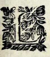 An illustration from Recueil general de tous les benefices & commanderies de France, & de ses dépendances : par ordre alphabetique, avec leurs noms Latins, François, leurs revenus, leurs qualitez, leurs dioceses, & le lieu où ils sont situez, ceux qui possedent les archevêchez & evêchez, leur éloignement de Paris, & combien les bulles & celles des abbayes sont taxées de florins en Cour de Rome (1690)