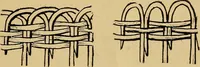 An illustration from Reed and raffia construction work in primary schools; a practical manual especially for primary-kindergarten teachers .. (1904)