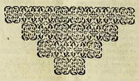 An illustration from Reflectionum canonicarum in secundum decretalium librum. : Quibus non solum difficilia iura in scholis enodantur, verùm & variae resoluuntur quaestiones, tam studiosis, quàm iudicibus & forensium causarum patronis vtiles, & necessariae; simulq[ue] additur quid in cuiusuis casus specie nuperis sit constitutionibus Pontificijs decisum; quidquè regijs schedis ordinatum ad Peruani regni ecclesiasticam, saecularemquè gubernationem. Tomus primus, D. Philippo IV. Hispaniarvm, et Indiarvm regi Catholico, ac potentissimo, ipsiusq[ue], supremo earundem Indiarum consilio. D. E C. (1633)