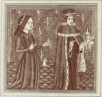 An illustration from The regal and ecclesiastical antiquities of England : containing the representations of all the English monarchs from Edward the Confessor to Henry the Eighth : together with many of the great persons that were eminent under their several reigns : on sixty copper plates, engraved by the author, the whole carefully collected from ancient illuminated manuscripts (1793)