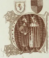 Picture 41 of 60 from The regal and ecclesiastical antiquities of England : containing the representations of all the English monarchs from Edward the Confessor to Henry the Eighth : together with many of the great persons that were eminent under their several reigns : on sixty copper plates, engraved by the author, the whole carefully collected from ancient illuminated manuscripts (1793), leaf 221