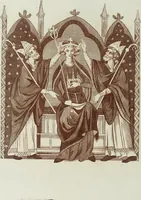 An illustration from The regal and ecclesiastical antiquities of England : containing the representations of all the English monarchs from Edward the Confessor to Henry the Eighth : together with many of the great persons that were eminent under their several reigns : on sixty copper plates, engraved by the author, the whole carefully collected from ancient illuminated manuscripts (1793)