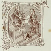 Picture 14 of 60 from The regal and ecclesiastical antiquities of England : containing the representations of all the English monarchs from Edward the Confessor to Henry the Eighth : together with many of the great persons that were eminent under their several reigns : on sixty copper plates, engraved by the author, the whole carefully collected from ancient illuminated manuscripts (1793), leaf 69