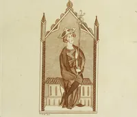 An illustration from The regal and ecclesiastical antiquities of England : containing the representations of all the English monarchs from Edward the Confessor to Henry the Eighth : together with many of the great persons that were eminent under their several reigns : the whole carefully collected from ancient illuminated manuscripts (1777)