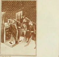 An illustration from The regal and ecclesiastical antiquities of England : containing the representations of all the English monarchs from Edward the Confessor to Henry the Eighth : together with many of the great persons that were eminent under their several reigns : the whole carefully collected from ancient illuminated manuscripts (1777)