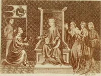 An illustration from The regal and ecclesiastical antiquities of England : containing the representations of all the English monarchs from Edward the Confessor to Henry the Eighth : together with many of the great persons that were eminent under their several reigns : the whole carefully collected from ancient illuminated manuscripts (1777)