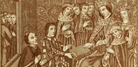 An illustration from The regal and ecclesiastical antiquities of England : containing the representations of all the English monarchs from Edward the Confessor to Henry the Eighth : together with many of the great persons that were eminent under their several reigns : the whole carefully collected from ancient illuminated manuscripts (1777)