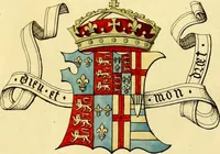 An illustration from Regal heraldry; the armorial insignia of the Kings and Queens of England, from coeval authorities (1821)