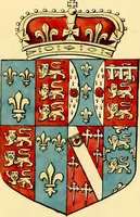 An illustration from Regal heraldry; the armorial insignia of the Kings and Queens of England, from coeval authorities (1821)