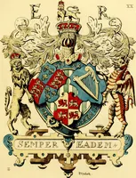 An illustration from Regal heraldry; the armorial insignia of the Kings and Queens of England, from coeval authorities (1821)