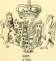 An illustration from Regal heraldry; the armorial insignia of the Kings and Queens of England, from coeval authorities (1821)