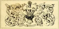 An illustration from Regal heraldry; the armorial insignia of the Kings and Queens of England, from coeval authorities (1821)
