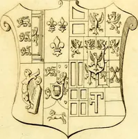 An illustration from Regal heraldry; the armorial insignia of the Kings and Queens of England, from coeval authorities (1821)