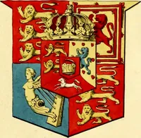 An illustration from Regal heraldry; the armorial insignia of the Kings and Queens of England, from coeval authorities (1821)