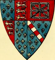 An illustration from Regal heraldry; the armorial insignia of the Kings and Queens of England, from coeval authorities (1821)