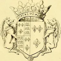 An illustration from Regal heraldry; the armorial insignia of the Kings and Queens of England, from coeval authorities (1821)