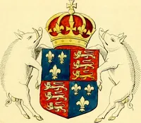 Picture 29 of 69 from Regal heraldry; the armorial insignia of the Kings and Queens of England, from coeval authorities (1821), leaf 98