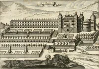 An illustration from Regiae villae poetice descriptae : et Regiae Celsitudini Victoris Amadeii II sabaudiae, et montisferrati ducis pedemontii principis, cypri regis, &c. (1711)