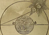 An illustration from Regimento do estrolabio e do quadrante : tractado da spera do mundo : reproduction fac-similé du seul exemplaire connu appartenant à la Bibliothèque Royale de Munich (1914)