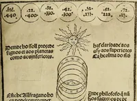 An illustration from Regimento do estrolabio e do quadrante : tractado da spera do mundo : reproduction fac-similé du seul exemplaire connu appartenant à la Bibliothèque Royale de Munich (1914)