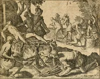 Picture 5 of 21 from Regionvm Indicarum per Hispanos olim devastatarum accuratissima descriptio, insertis Figuris æneis ad vivum fabrefactis (1664), leaf 18