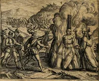 Picture 7 of 21 from Regionvm Indicarum per Hispanos olim devastatarum accuratissima descriptio, insertis Figuris æneis ad vivum fabrefactis (1664), leaf 27