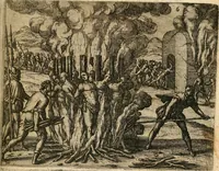 Picture 9 of 21 from Regionvm Indicarum per Hispanos olim devastatarum accuratissima descriptio, insertis Figuris æneis ad vivum fabrefactis (1664), leaf 38