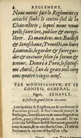 An illustration from Reglement General Povr Remedier Avx Desordres aduenuz à l'occa[s]ion des troubles pre[s]ens, attendant l'a[ss]emblee generale des E[s]tats du Royaume. (1589)