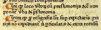 An illustration from Regūle ordinacones [sic] [et] cōnstitutiones cancellarie santissimi domini nostri domi[ni] Sixti diuina p[ro]uidencia pape quarti scripte [et] correcte in Cancellaria Apostolica
