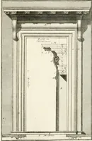 An illustration from Regles des cinq ordres d'architecture de Vignole : ouvrage dans lequel on donne : une idée de la géometrie, les définitions des figures géométriques nécessaires à l'étude de l'architecture, la formation des ordres, rigoureusement démontrée, dans l'origine de l'architecture ... : enfin, les notions nécessaires sur les ordres appellés accessoires (1797)