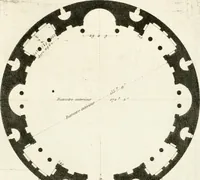 An illustration from Regles des cinq ordres d'architecture de Vignole : ouvrage dans lequel on donne : une idée de la géometrie, les définitions des figures géométriques nécessaires à l'étude de l'architecture, la formation des ordres, rigoureusement démontrée, dans l'origine de l'architecture ... : enfin, les notions nécessaires sur les ordres appellés accessoires (1797)