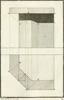 An illustration from Regles des cinq ordres d'architecture de Vignole : ouvrage dans lequel on donne : une idée de la géometrie, les définitions des figures géométriques nécessaires à l'étude de l'architecture, la formation des ordres, rigoureusement démontrée, dans l'origine de l'architecture ... : enfin, les notions nécessaires sur les ordres appellés accessoires (1797)