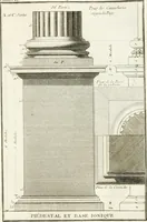 An illustration from Regles des cinq ordres d'architecture de Vignole : ouvrage dans lequel on donne : une idée de la géometrie, les définitions des figures géométriques nécessaires à l'étude de l'architecture, la formation des ordres, rigoureusement démontrée, dans l'origine de l'architecture ... : enfin, les notions nécessaires sur les ordres appellés accessoires (1797)