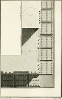 An illustration from Regles des cinq ordres d'architecture de Vignole : ouvrage dans lequel on donne : une idée de la géometrie, les définitions des figures géométriques nécessaires à l'étude de l'architecture, la formation des ordres, rigoureusement démontrée, dans l'origine de l'architecture ... : enfin, les notions nécessaires sur les ordres appellés accessoires (1797)