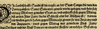 An illustration from Regnvm Congo hoc est Warhaffte vnd Eigentliche Beschreibung dess Königreichs Congo in Africa, vnd deren angrentzenden Länder, darinnen der Inwohner Glaub, Leben, Sitten vnd Kleydung wol vnd aussführlich vermeldet vnd angezeigt wirdt. (1609)