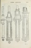 Picture 48 of 57 from Regole generali di architettura di Sabastiano Serlio Bolognese : sopra le cinque maniere de gliedifici, cioe, thoscano, dorico, ionico, corinthio, e composito ; con gli essempi de l'antiquita, che per la maggior parte concordano con la dottrina di Vitruuio (1551), leaf 133