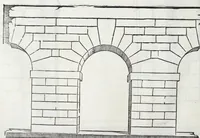 Picture 9 of 57 from Regole generali di architettura di Sabastiano Serlio Bolognese : sopra le cinque maniere de gliedifici, cioe, thoscano, dorico, ionico, corinthio, e composito ; con gli essempi de l'antiquita, che per la maggior parte concordano con la dottrina di Vitruuio (1551), leaf 26