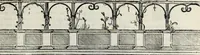 Picture 27 of 57 from Regole generali di architettura di Sabastiano Serlio Bolognese : sopra le cinque maniere de gliedifici, cioe, thoscano, dorico, ionico, corinthio, e composito ; con gli essempi de l'antiquita, che per la maggior parte concordano con la dottrina di Vitruuio (1551), leaf 89