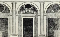 Picture 29 of 57 from Regole generali di architettura di Sabastiano Serlio Bolognese : sopra le cinque maniere de gliedifici, cioe, thoscano, dorico, ionico, corinthio, e composito ; con gli essempi de l'antiquita, che per la maggior parte concordano con la dottrina di Vitruuio (1551), leaf 89